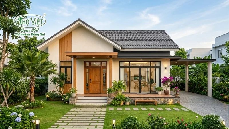 mẫu nhà 8x12 1 tầng không gian thoáng đãng
