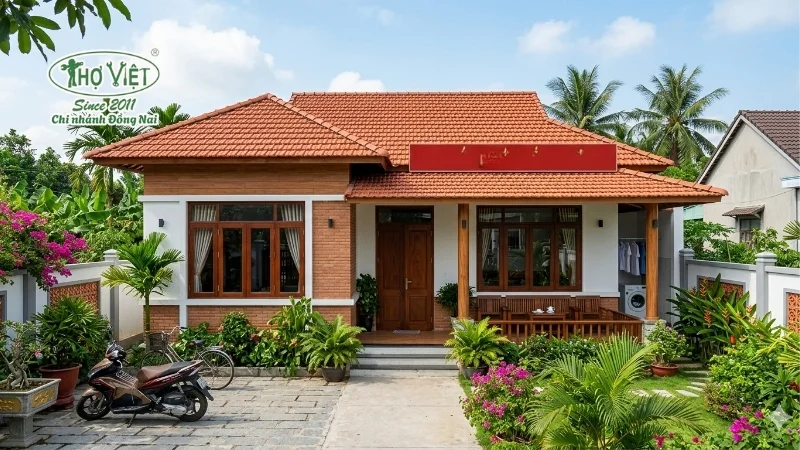 mẫu nhà cấp 4 2 phòng ngủ xu hướng mới