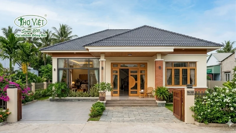 mẫu nhà cấp 4 ngang 10m đẹp hiện đại và tiện nghi