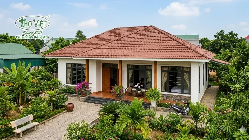 mẫu nhà cấp 4 2 phòng ngủ xu hướng mới