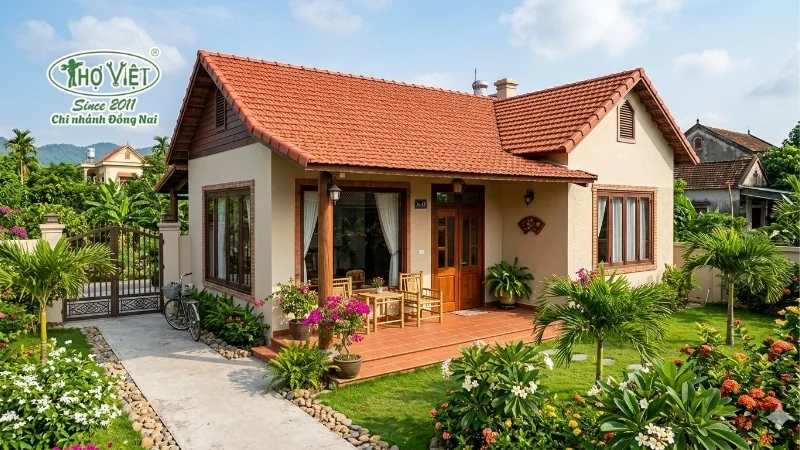 mẫu nhà cấp 4 2 phòng ngủ xu hướng mới
