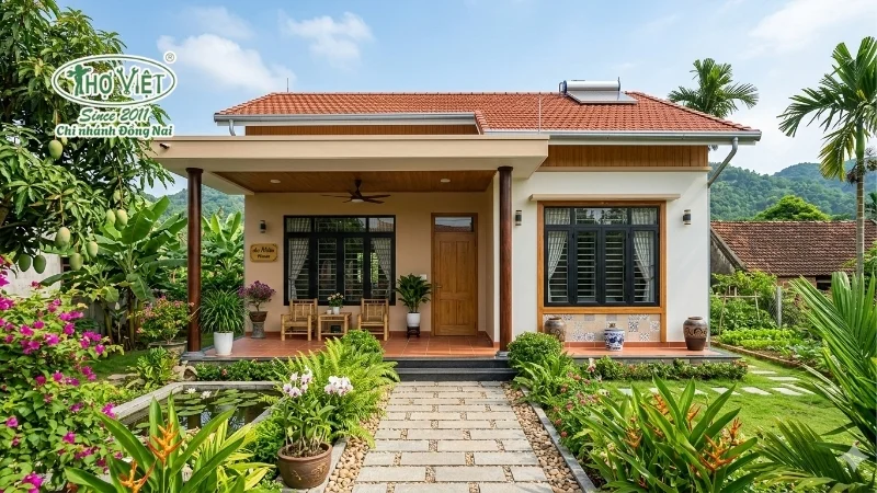 mẫu nhà cấp 4 2 phòng ngủ xu hướng mới