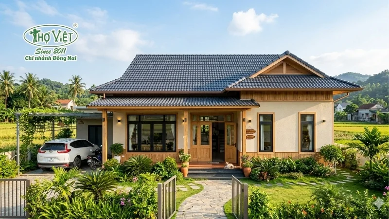mẫu nhà cấp 4 ngang 10m đẹp hiện đại và tiện nghi
