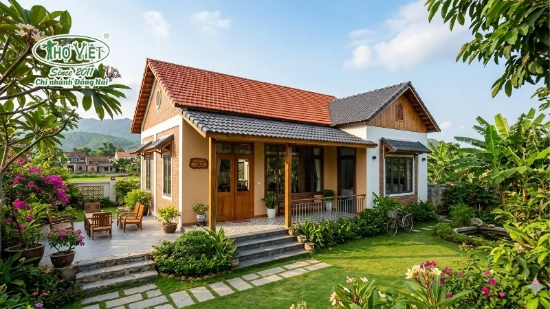 mẫu nhà cấp 4 2 phòng ngủ xu hướng mới