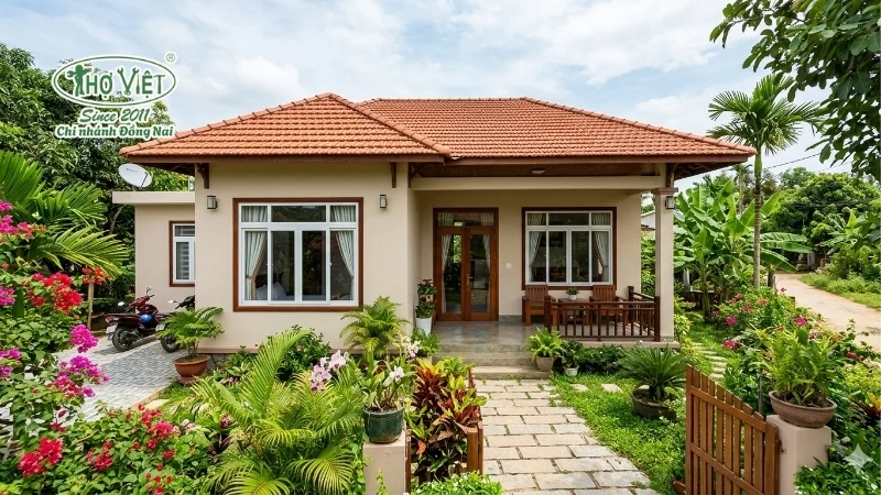 mẫu nhà cấp 4 2 phòng ngủ xu hướng mới
