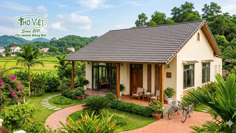 mẫu nhà cấp 4 2 phòng ngủ xu hướng mới