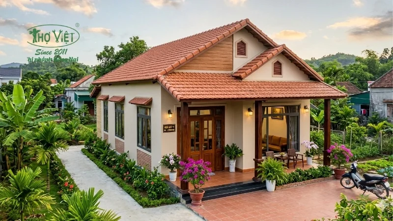 Nhà cấp 4 có sân trước thoáng
