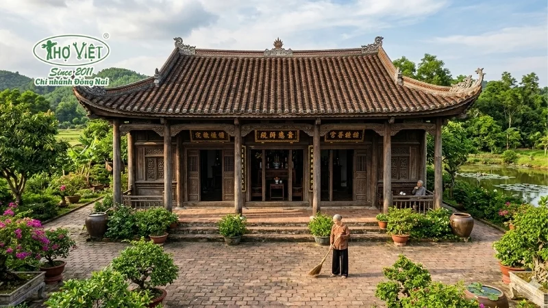 Nhà cổ 3 gian truyền thống