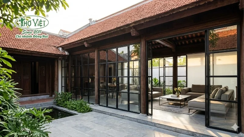 Nhà cổ cải tạo theo phong cách hiện đại