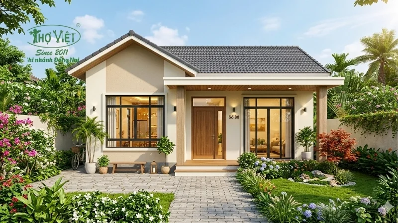 Nhà cấp 4 có sân vườn thoáng mát