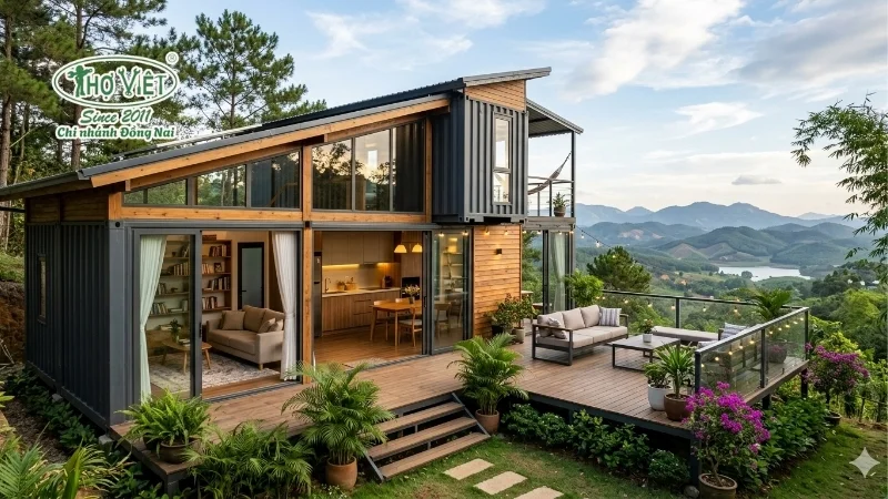 mẫu nhà container đẹp thông dụng