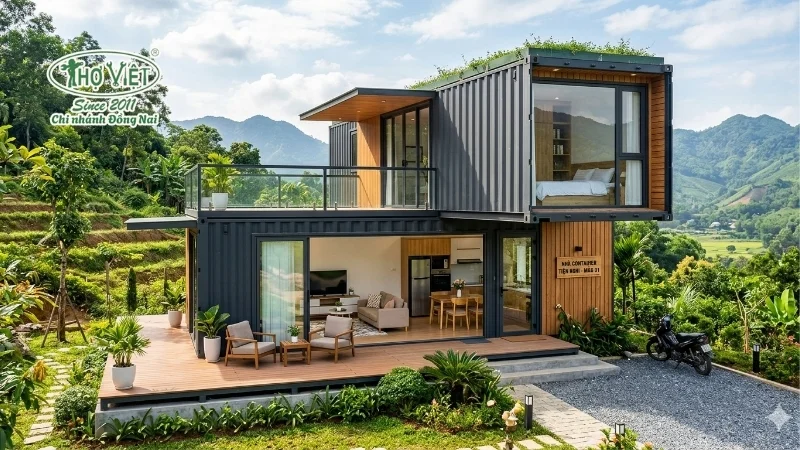 mẫu nhà container đẹp thông dụng