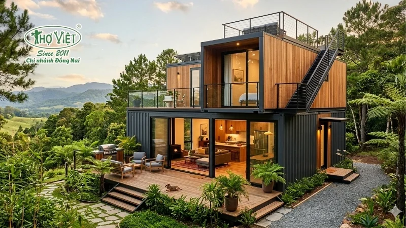 mẫu nhà container đẹp thông dụng