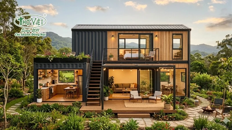mẫu nhà container đẹp thông dụng