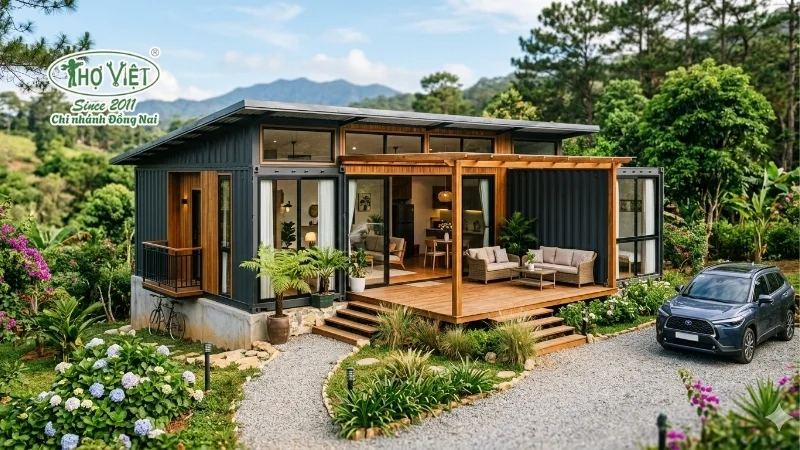 mẫu nhà container đẹp thông dụng