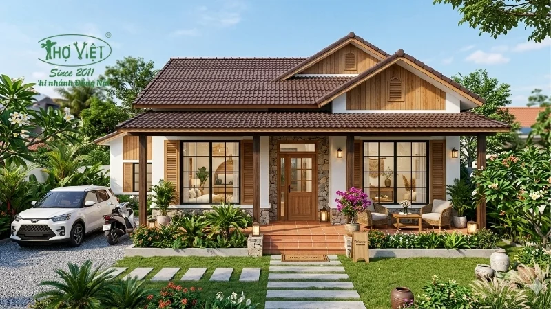 Nhà cấp 4 mái thái hiện đại
