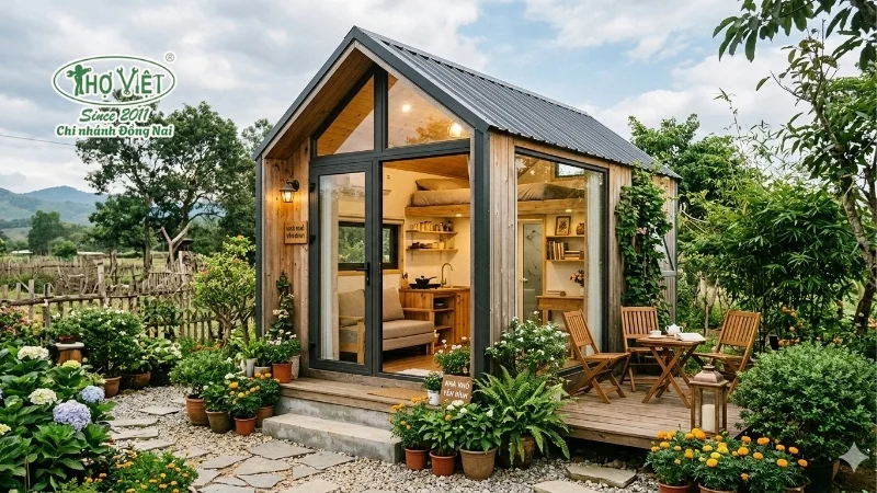 Nhà nhỏ kết hợp gác lửng