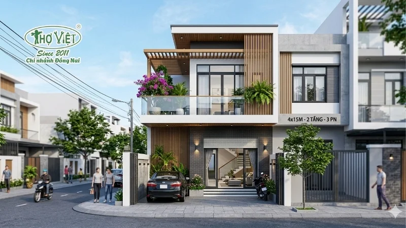 Nhà ống 4x15m 2 tầng 3 phòng ngủ phù hợp với ai?