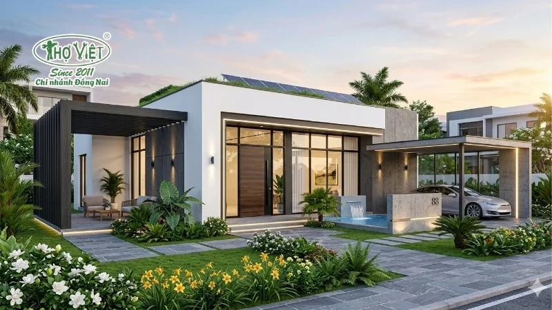 50+ mẫu nhà phố 1 tầng đẹp tiện nghi 3 Nhà phố 1 tầng hiện đại