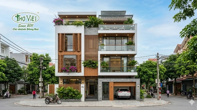 mẫu nhà phố 4 tầng được ưa chuộng