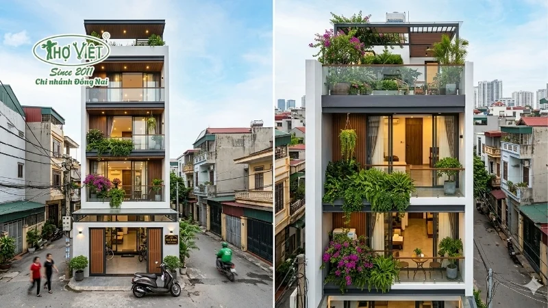 mẫu nhà phố 4 tầng được ưa chuộng