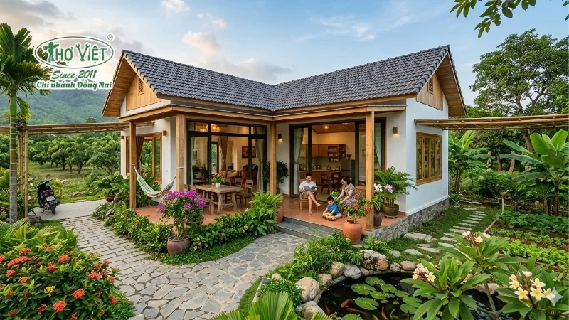 101+ mẫu nhà vườn cấp 4 đẹp tiện nghi 9 mẫu nhà vườn cấp 4 được ưa chuộng