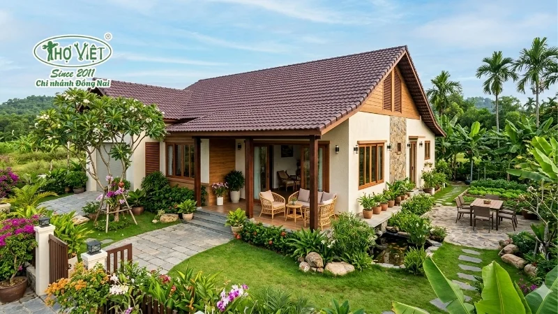 101+ mẫu nhà vườn cấp 4 đẹp tiện nghi 14 mẫu nhà vườn cấp 4 được ưa chuộng