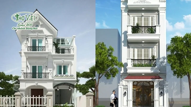 50+ mẫu nhà ống 3 tầng 4x12m đẹp và tiện nghi 8 Phong cách tân cổ điển