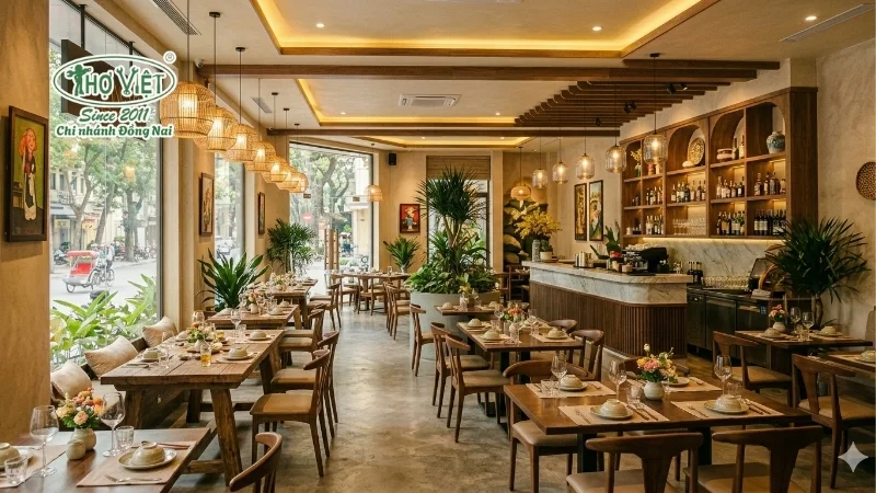 Tiêu chuẩn thiết kế mẫu nhà hàng đẹp đơn giản