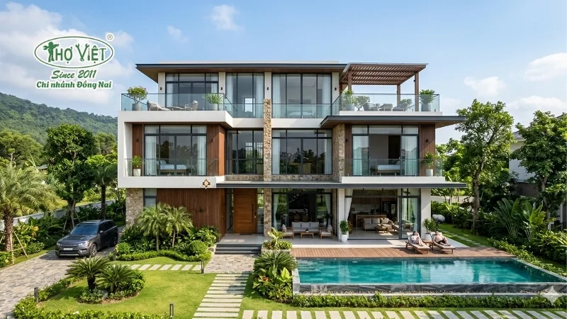Ưu điểm của mẫu biệt thự 3 tầng đẹp