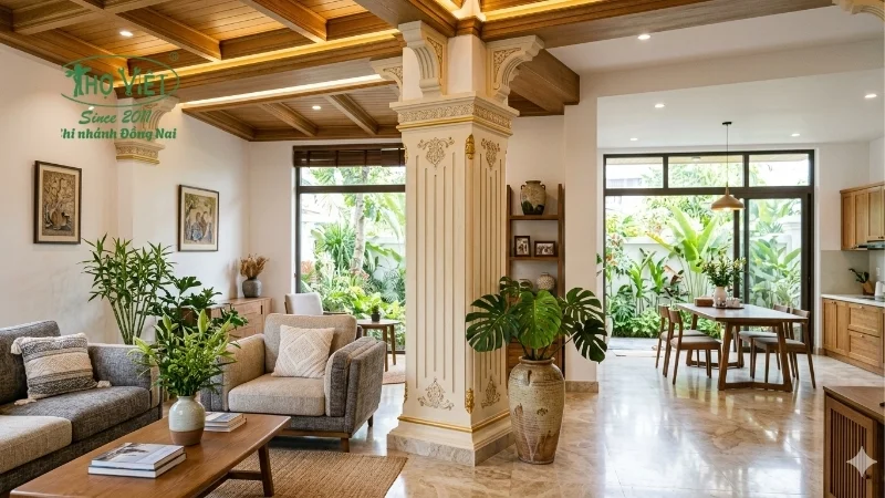 Vì sao cột nhà ảnh hưởng đến thẩm mỹ nhà?