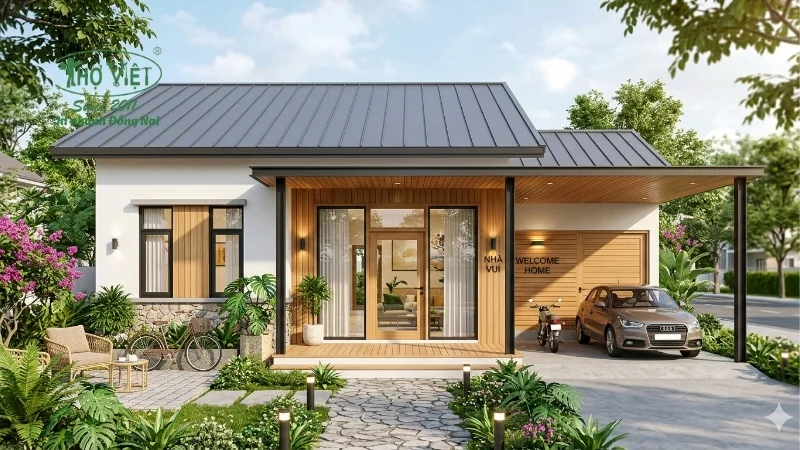 Ưu điểm của mẫu nhà cấp 4 ngang 8m