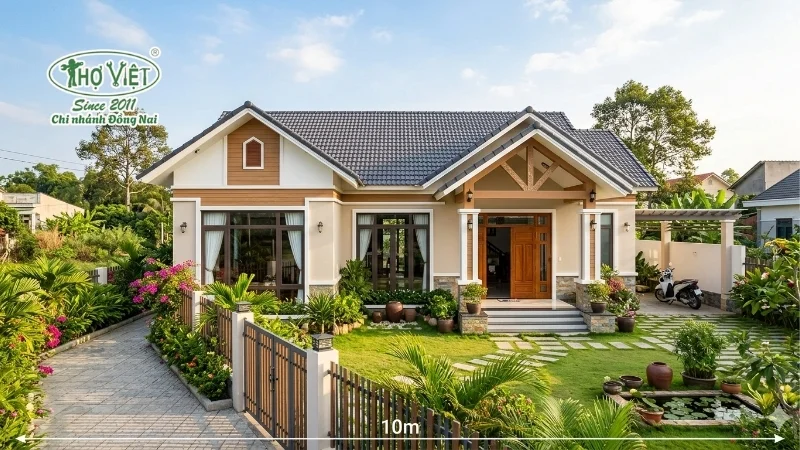 Ưu điểm khi xây nhà cấp 4 ngang 10m