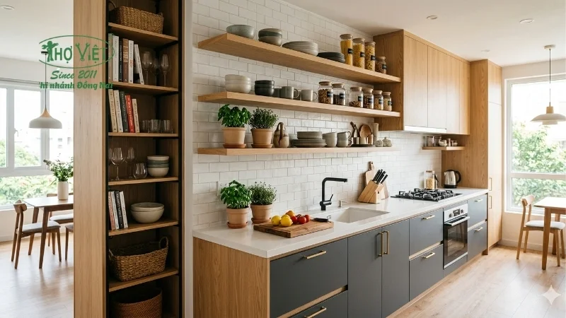 Vì sao cần chọn đúng mẫu kệ nhà bếp?