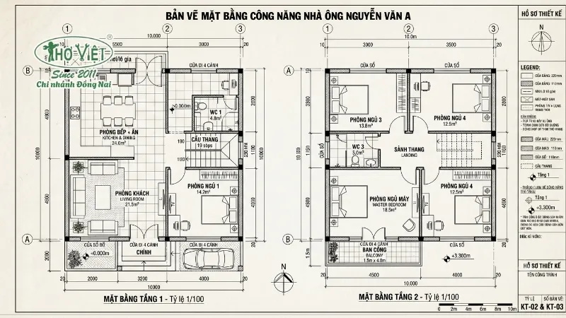 55+ mẫu nhà 10x10 2 tầng đẹp xem là mê 4 Bản vẽ mặt bằng công năng nhà 10x10 2 tầng