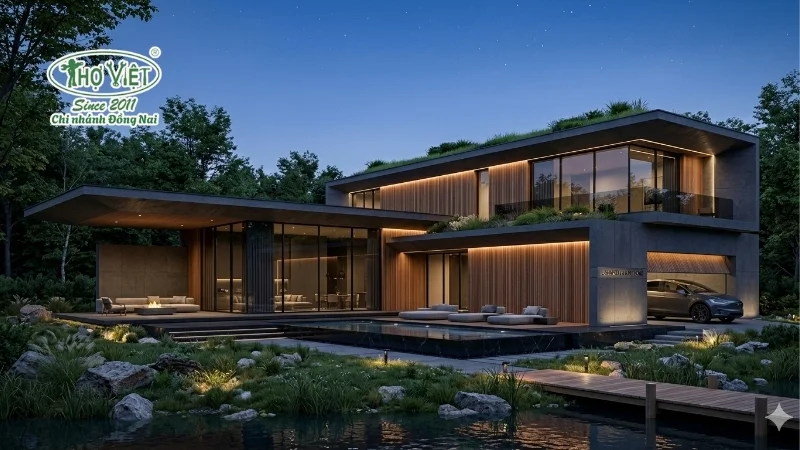 Biệt thự luxury phong cách hiện đại