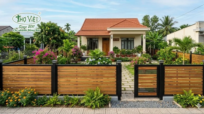 Hàng rào gỗ nhựa