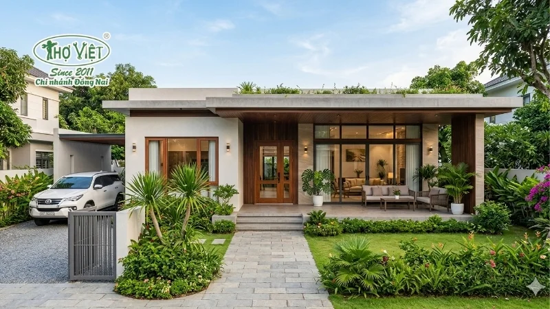 Kinh nghiệm xây nhà mái bằng 1 tầng tránh sai lầm