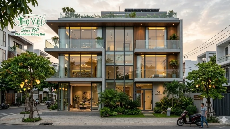 Lưu ý khi bảo trì nhà mặt tiền kính cường lực