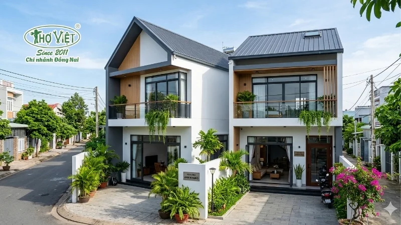 Lưu ý khi thi công nhà ống 2 tầng mái tôn