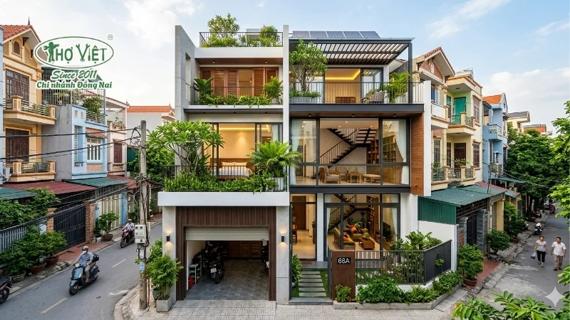 Lưu ý trước khi thi công nhà ống 3 tầng có gác lửng
