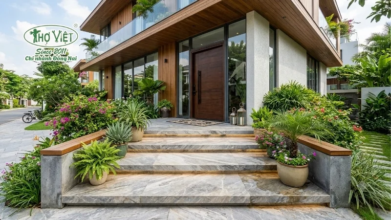 mẫu bậc tam cấp nhà đẹp tinh tế và ấn tượng
