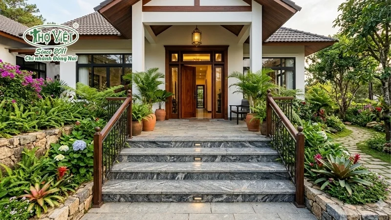 mẫu bậc tam cấp nhà đẹp tinh tế và ấn tượng