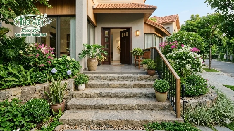mẫu bậc tam cấp nhà đẹp tinh tế và ấn tượng