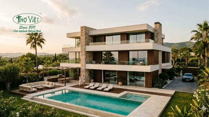 mẫu biệt thự luxury xa hoa và tinh tế