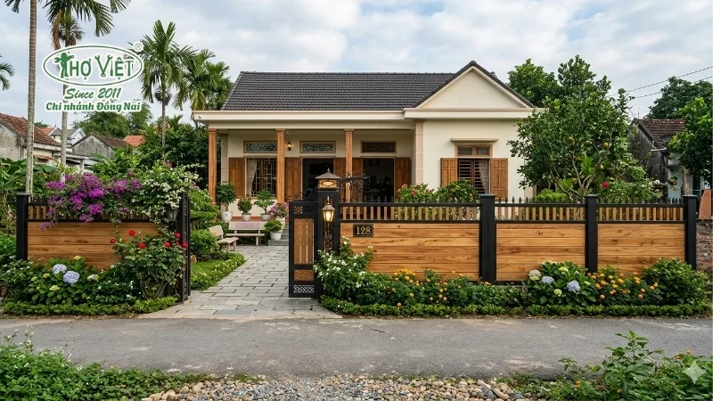 mẫu hàng rào đẹp cho nhà cấp 4 đẹp mê mẩn