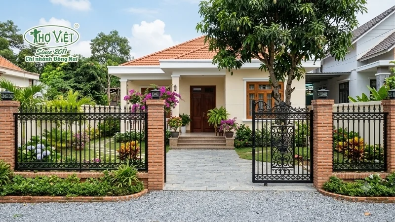mẫu hàng rào đẹp cho nhà cấp 4 đẹp mê mẩn