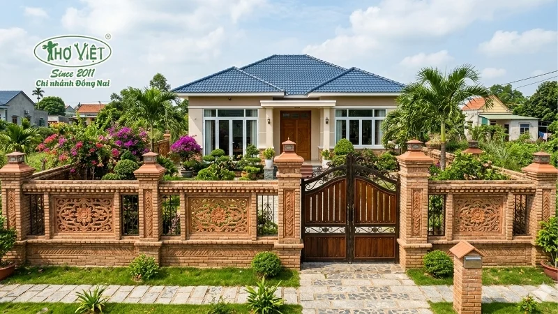 mẫu hàng rào đẹp cho nhà cấp 4 đẹp mê mẩn