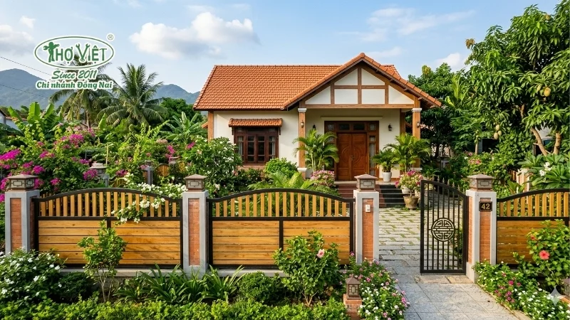 mẫu hàng rào đẹp cho nhà cấp 4 đẹp mê mẩn
