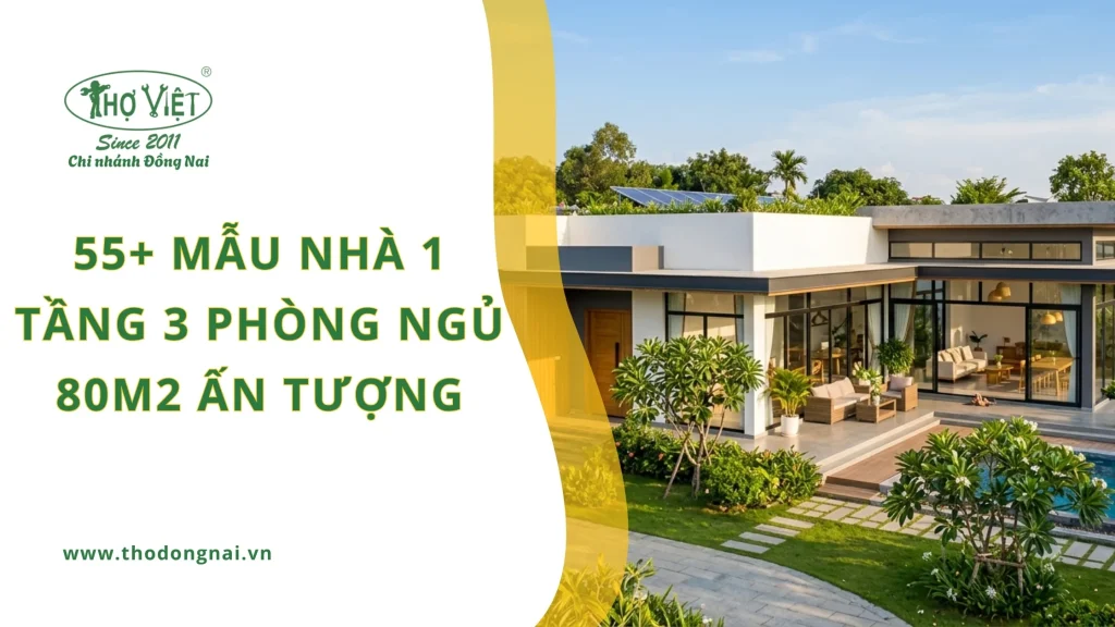 55+ mẫu nhà 1 tầng 3 phòng ngủ 80m2 ấn tượng 1 55+ mẫu nhà 1 tầng 3 phòng ngủ 80m2 ấn tượng